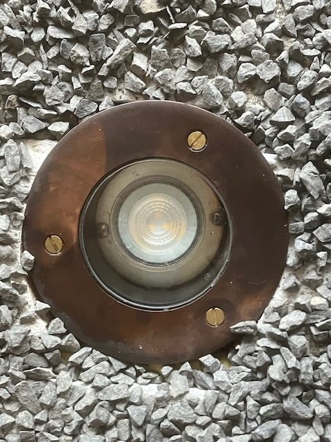 Grondspot rond koper gu10 tuinextra buitenverlichting