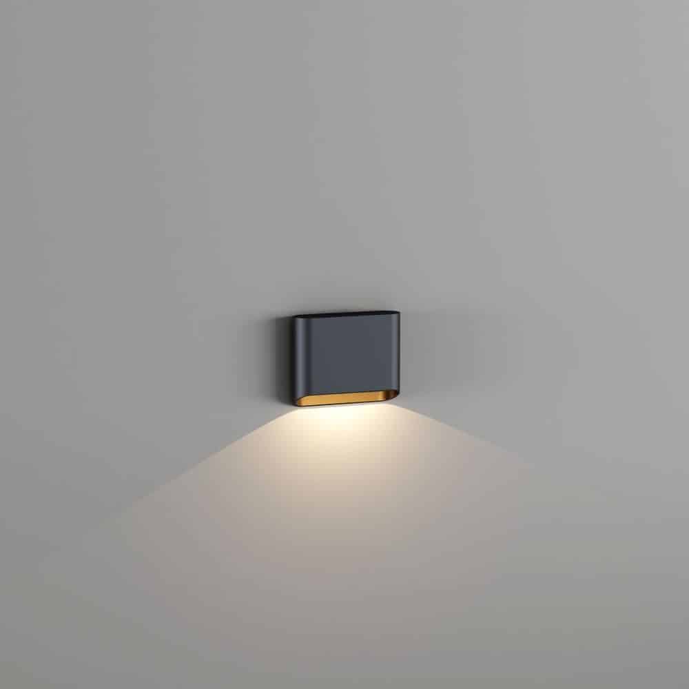 Buitenlamp Diaz S enkel downlight wandlamp led zwart tuinextra